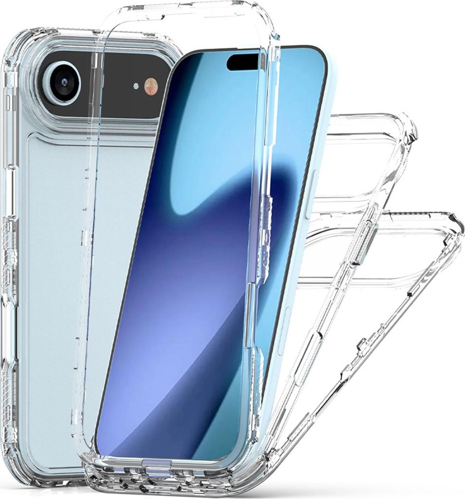 Transparente Handyhülle für iPhone Air Stoßfeste TPU und PC Hybrid Klar Hülle