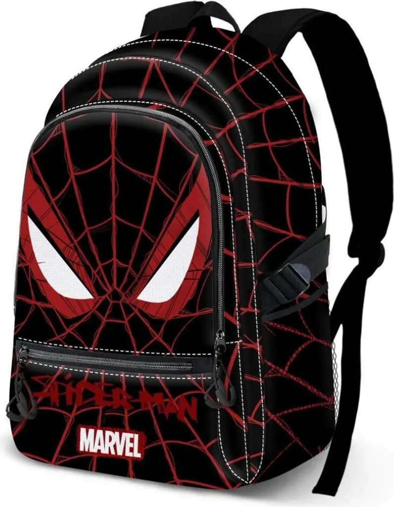 Petit sac à dos scolaire Spiderman Vision Noir Marvel pour Adolescent