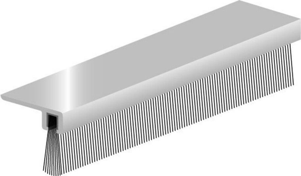 A product shot of a door bottom seal.