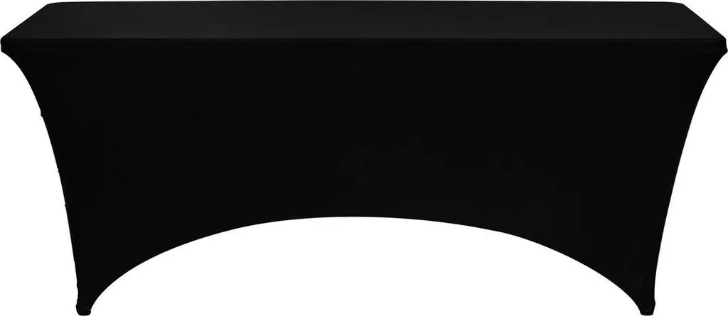 6 Tovaglie Spandex Nere per Party | Copritavolo Chic Elasticizzato
