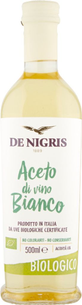 Aceto di Vino Bianco Biologico Weinessig 500ml - De Nigris