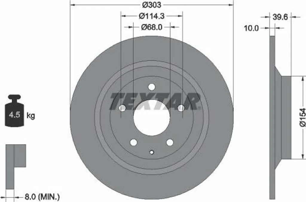 Freins Textar 92242703 pour CX-5/CX-30 : Qualité OE 5HA026251 Mazda