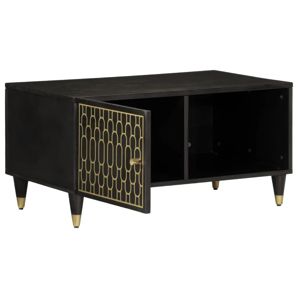 Tavolino Basso SYFAX™ 80x50x40 cm - Design Industrial Mango Massello - 1