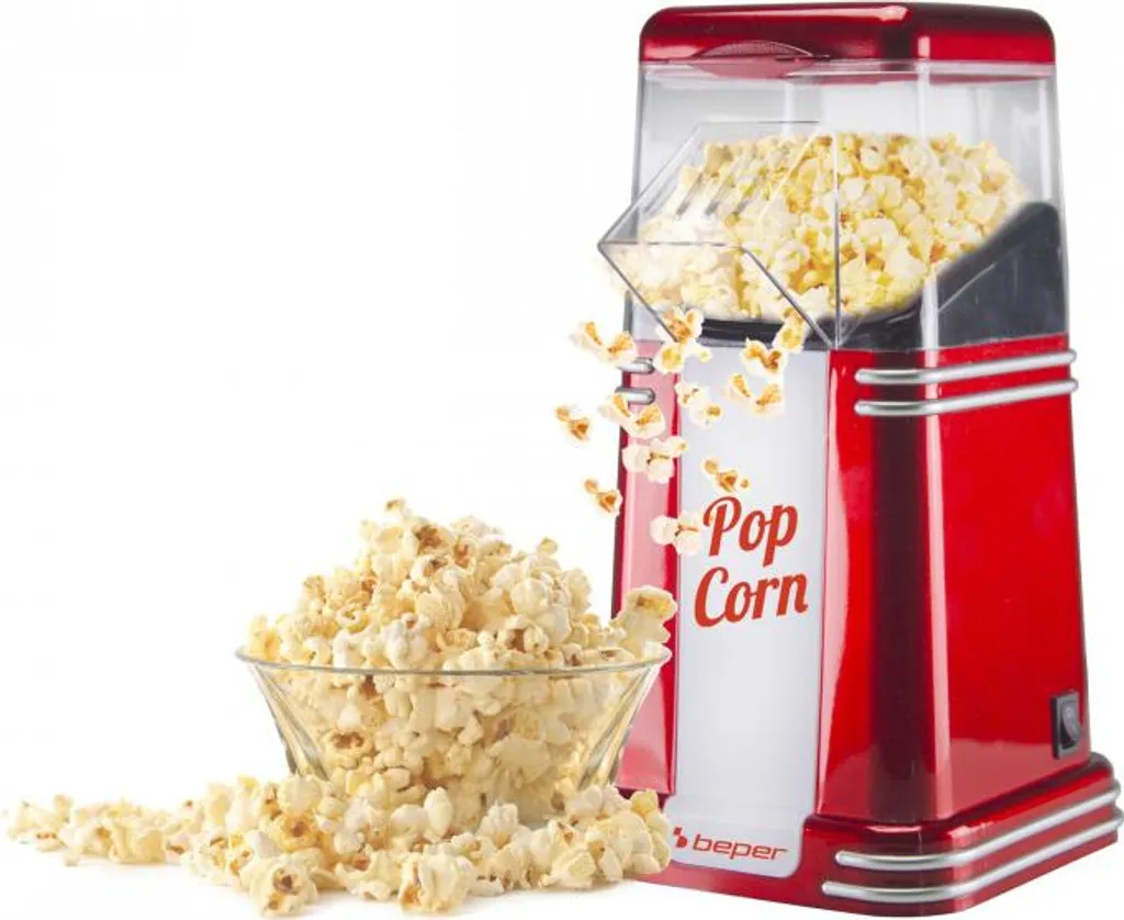 Machine Pop-corn Rapide 1200W BEPER 90590-Y sans Matière Grasse
