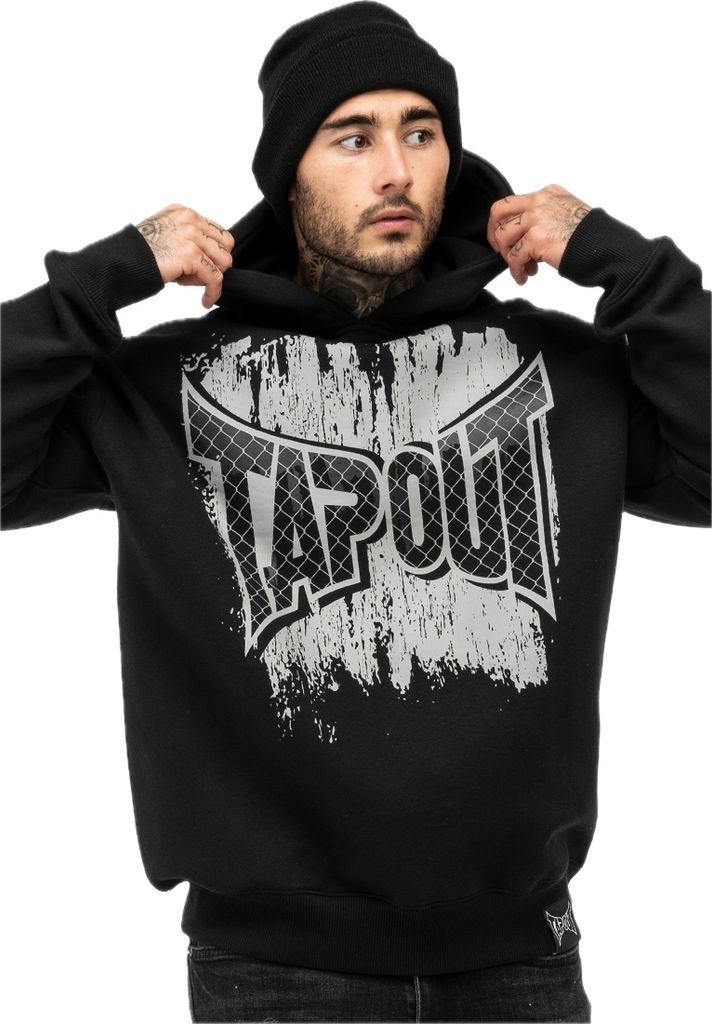 Herren Kapuzensweatshirt Oversize CF HOOD Black/Grey L Tapout