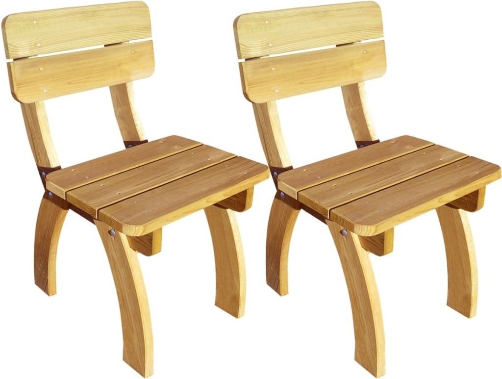 Chaises de jardin 2 pcs. Bois de pin imprégné Image du produit 
