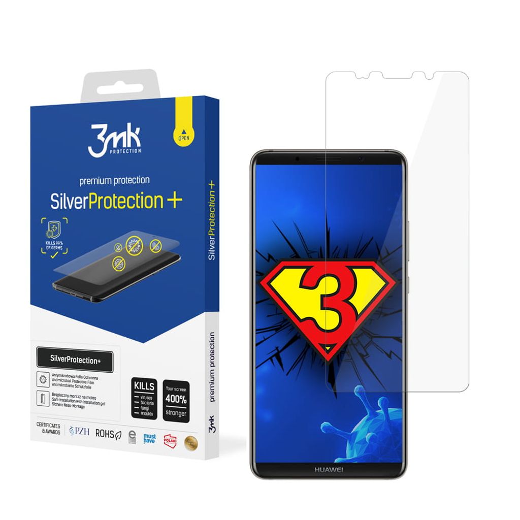 3mk Display Antimikrobielle Schutzfolie SilverProtection+ für Huawei Mate 10 Pro 0,21mm Self-Heal