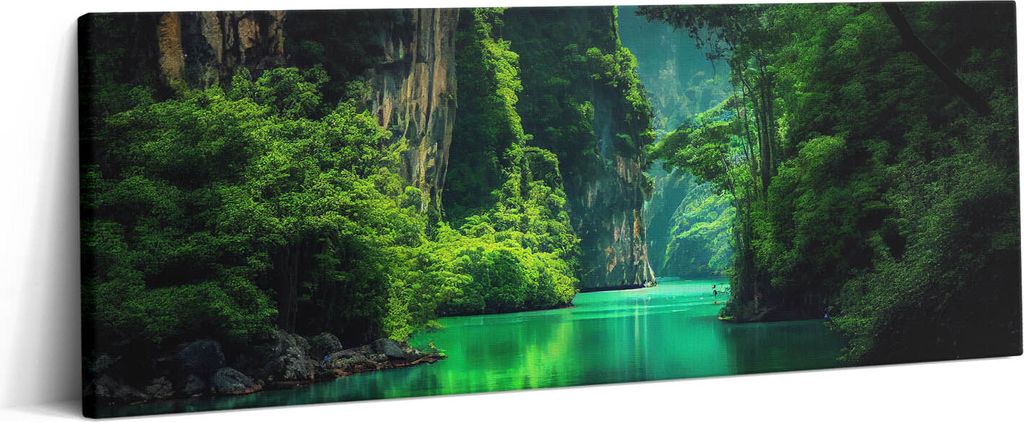 Reisen Thailand – Leinwandbild Wandbild – 125x50 cm – Leinwandbilder – Wandbilder – Schlafzimmer – Flur