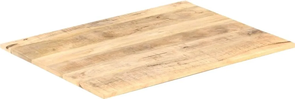 Piano in Legno di Mango per Tavoli Fai-da-Te | 90x60 cm Massiccio