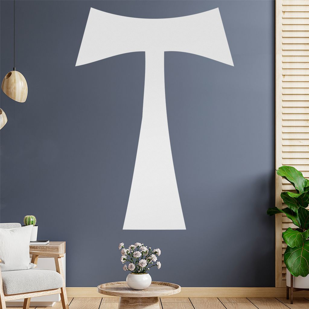 Antoniuskreuz Wandtattoo Wandaufkleber Wall Sticker - Dekoration, Küche, Wohnzimmer, Schlafzimmer, Badezimmer