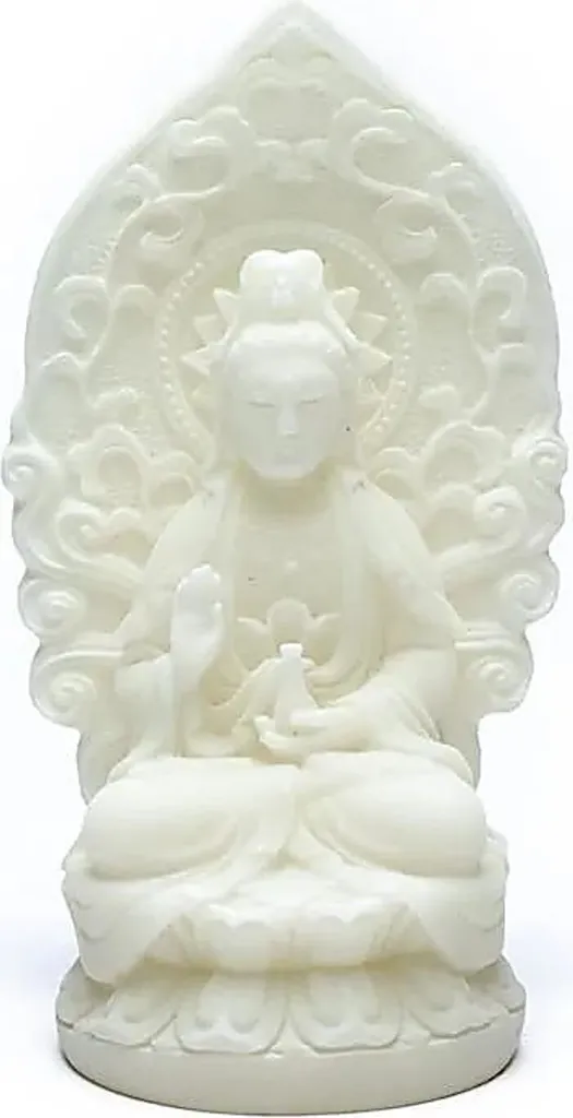 Statuette Guan Yin Blanche 12 cm - Apaisez votre Intérieur avec Zen