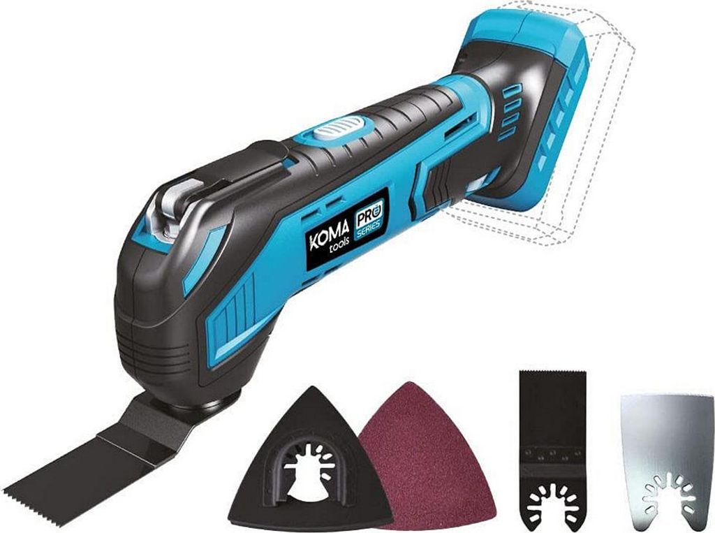 Multitool 20V (ohne Akku und Ladegerät) 31,3x11cm Koma Tools Pro Series Batterie