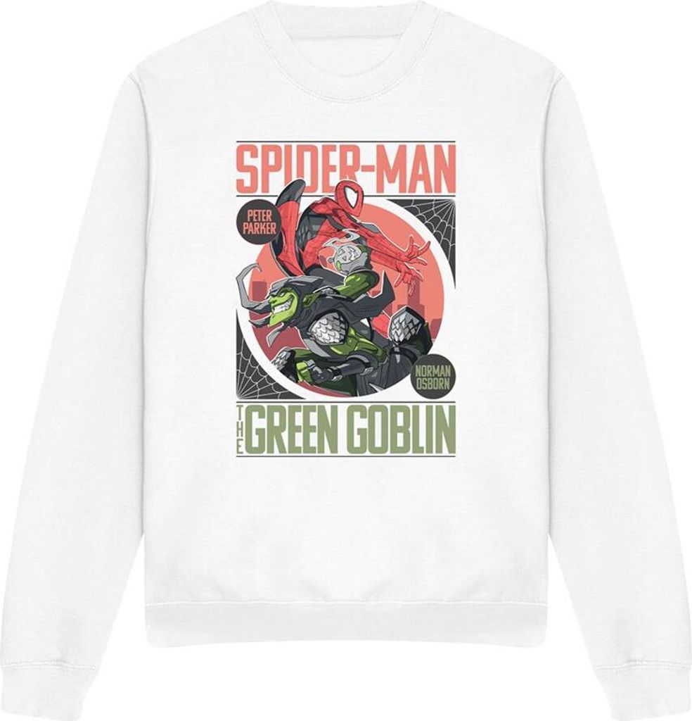 Spider-Man - "Vs" Sweatshirt für Herren/Damen Uni TV14976 (L) (Weiß)