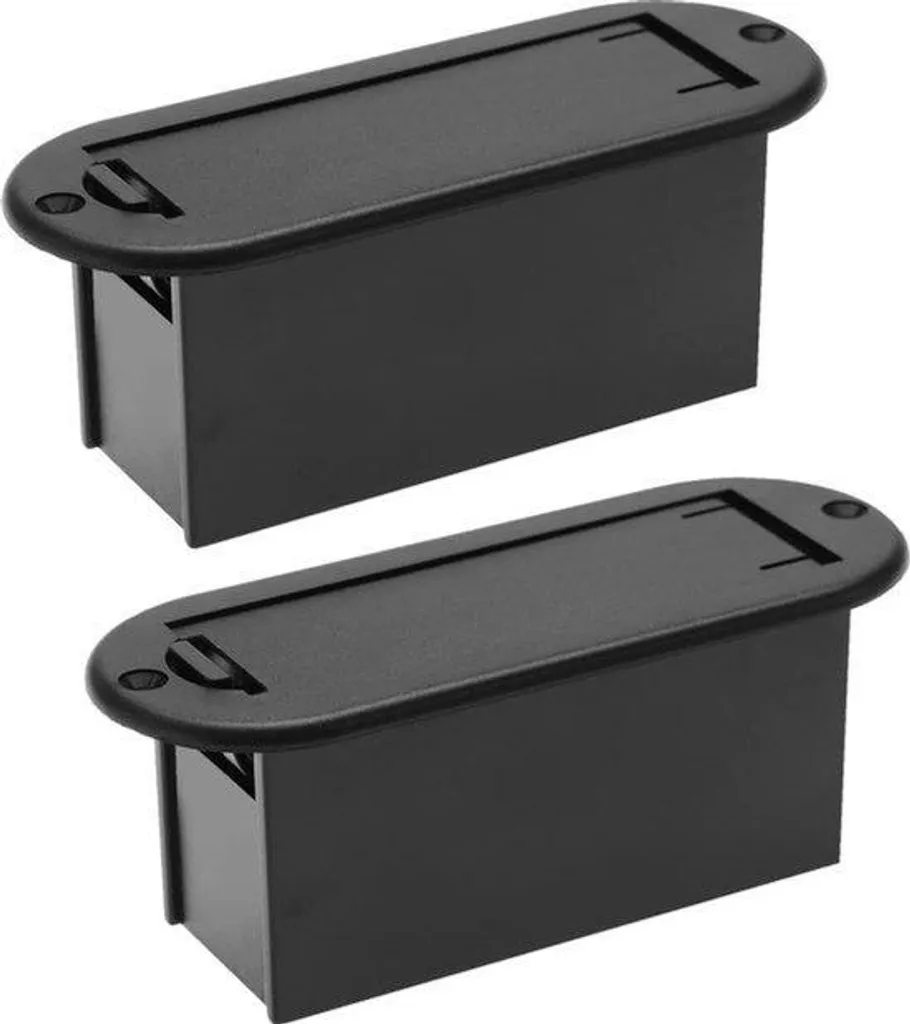 Remplacer boîtier pile 9V guitare cassé - Bloc en acier 81x29x30mm noir