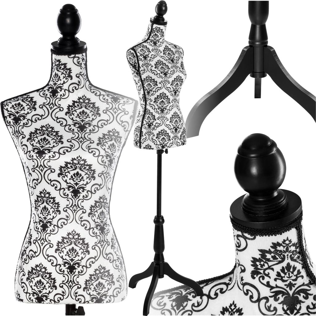 tectake® Schneiderpuppe Torso höhenverstellbar, 133 - 168 Produktbild 