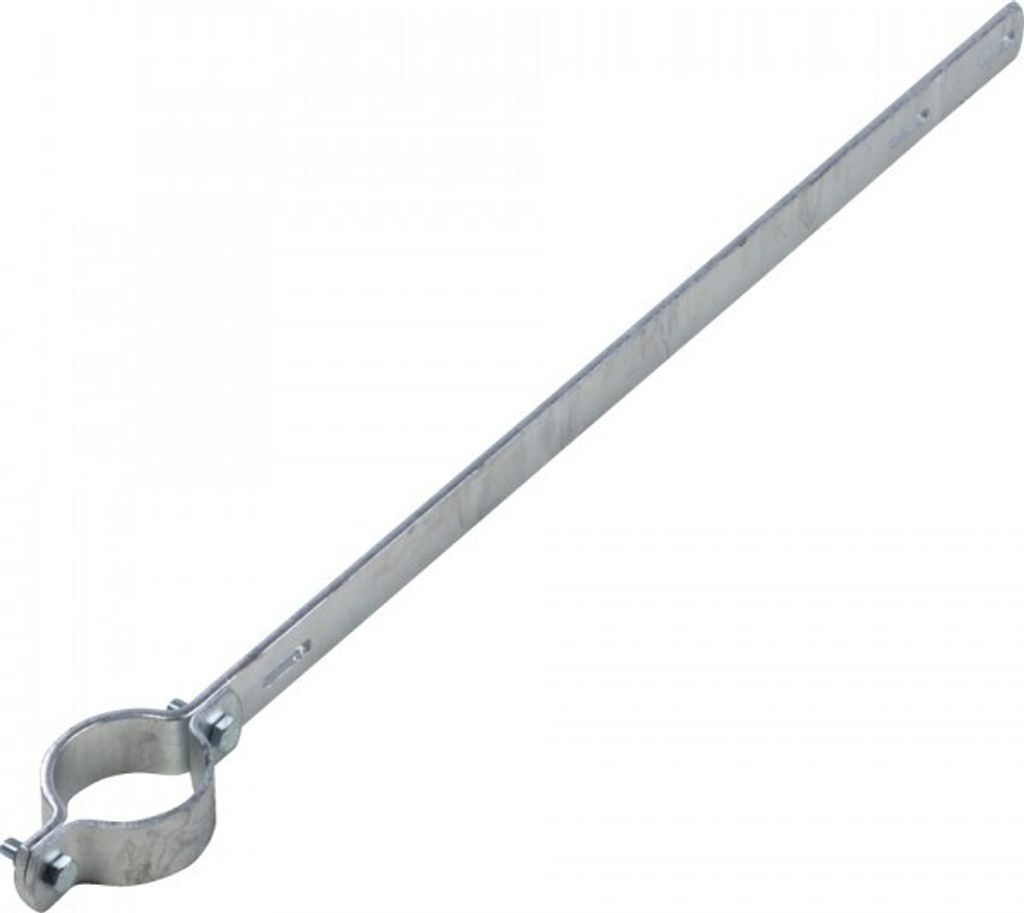 Ausleger-Rohrschelle ER 150, für Pfosten Ø 60mm, Stahl, Lochabstand 500mm, 67...