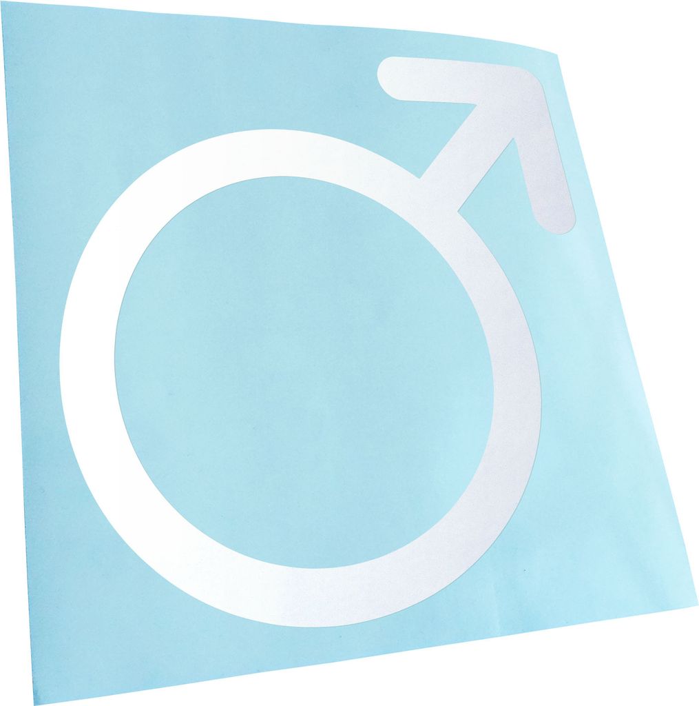 Kiwistar - Autoaufkleber - Männliches Geschlecht - Mattweiss - 60x60cm - Aufkleber für Auto, Laptop, Fahrrad, LKW, Motorrad mehrfarbig JDM Decal ...