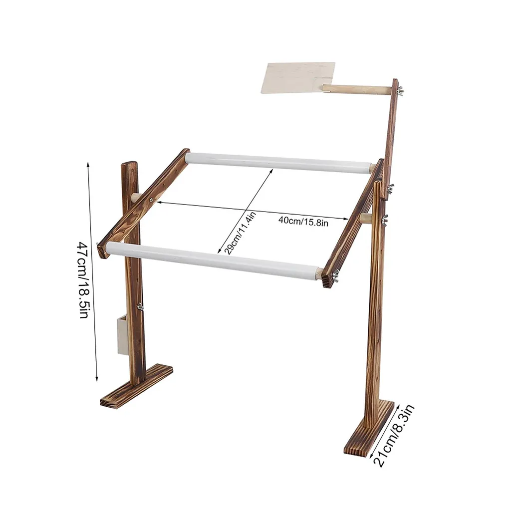 Support de broderie ergonomique pour broder sans les mains en bois - 5