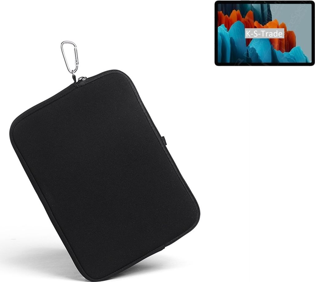K-S-Trade Neopren Hülle kompatibel mit Samsung Galaxy Tab S7 Wi-Fi Schutz Hülle Neoprenhülle Tablet-Hülle Tabletcase Tablet Schutz Gürtel Tasche