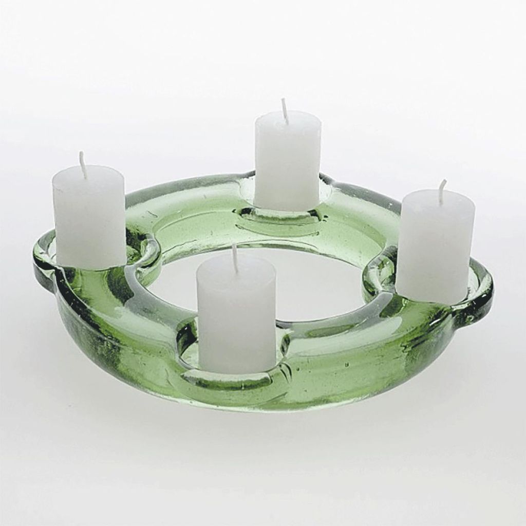 Couronne de l'Avent en verre. Image du produit 