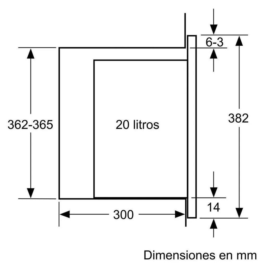Micro-ondes Bosch Tout Intégrable 20L avec Cavité Inox Haute Qualité - 12