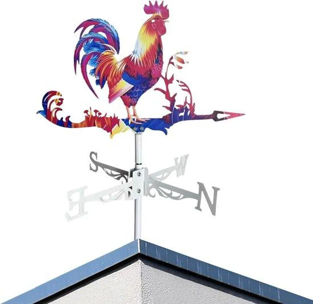 Décoration de jardin : Girouette d'extérieur en fer forgé motif animal