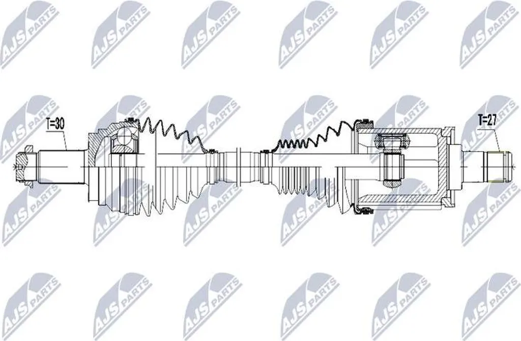 Arbre de transmission NTY haute résistance pour BMW X5 X6 31607607937