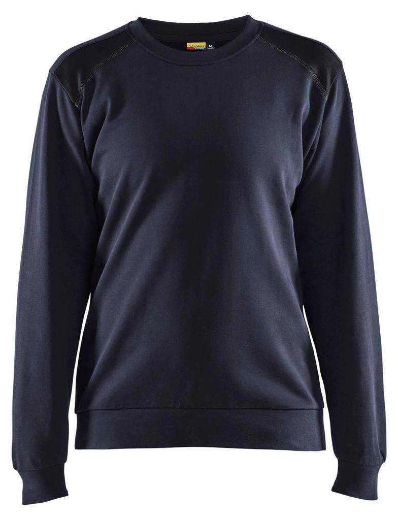 Blakläder Damen Sweatshirt 3408, Farbe:Dunkel Marineblau/Schwarz, Größe:XL