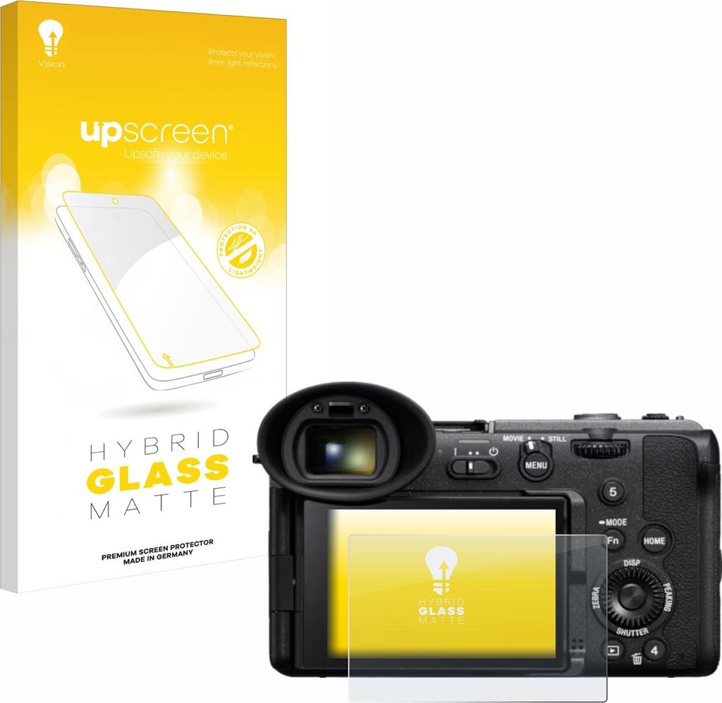 upscreen Entspiegelungs Schutzglas für Sony Cinema Line FX2 Schutzfolie Panzer Folie Glas Display Schutz matt