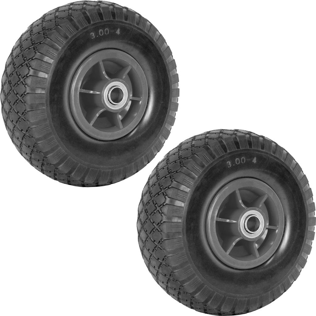 2x Sackkarrenrad Vollgummi 260x85 mm 3.00-4 60mm Nabenlänge Produktbild 8