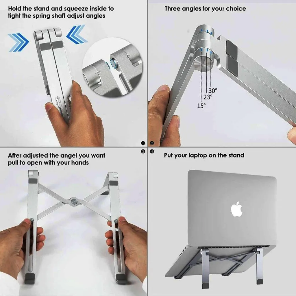 Support tablette pour visioconférence et télétravail - Aluminium Pro - 5
