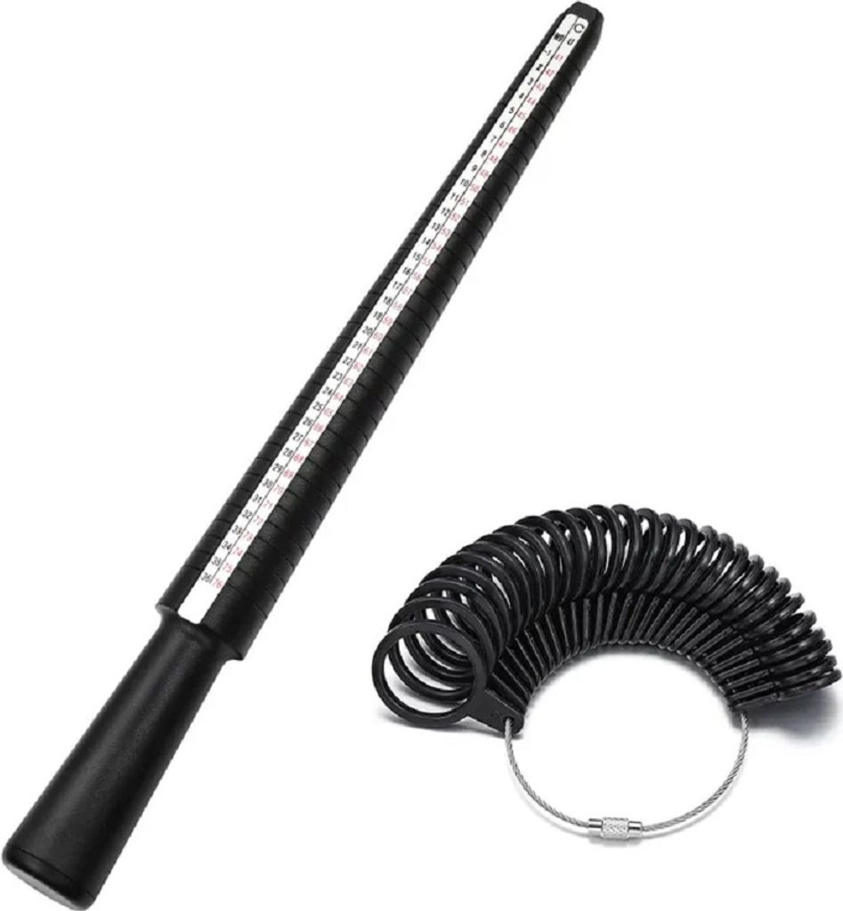 Ringgrößenmesser Set – Ringmaßstab & Ringschablonen für Produktbild 