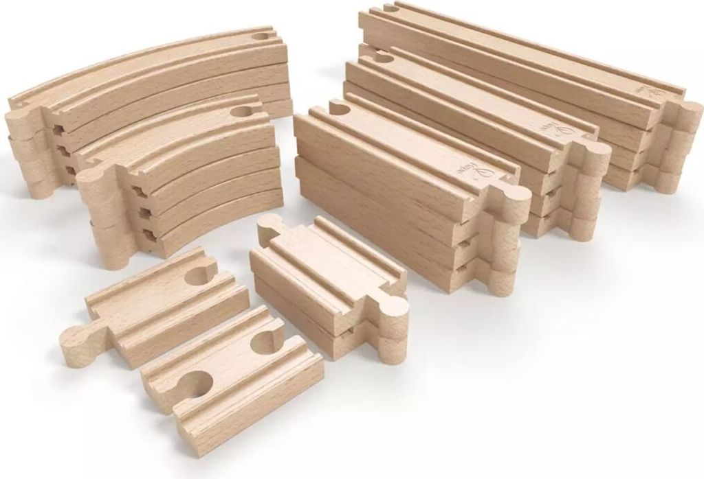 Hape Grand set d'extension de rails E3707 Image du produit 