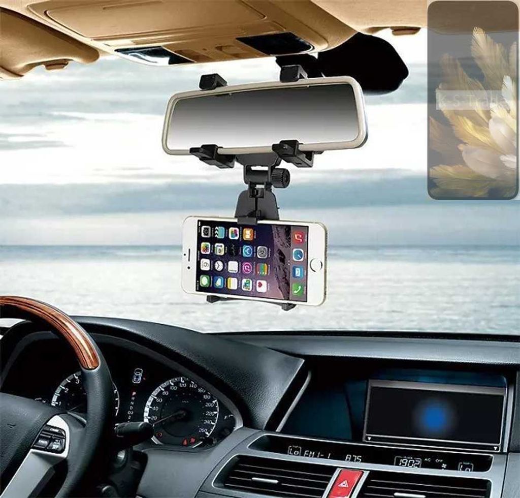 K-S-Trade Smartphone Halterung kompatibel mit Oppo Find N3 Rückspiegel Halterung schwarz Auto Halterung KFZ Halter