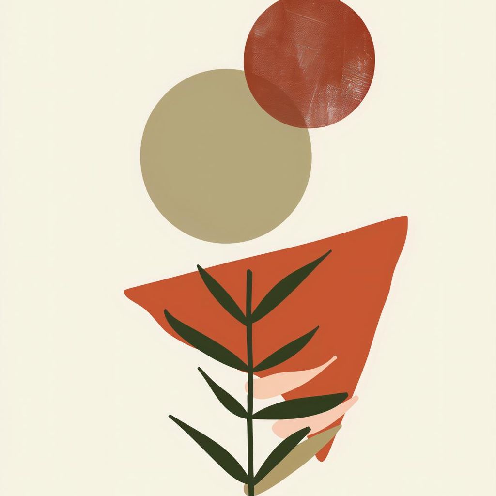 Plakat 20x20cm Organische Fasern