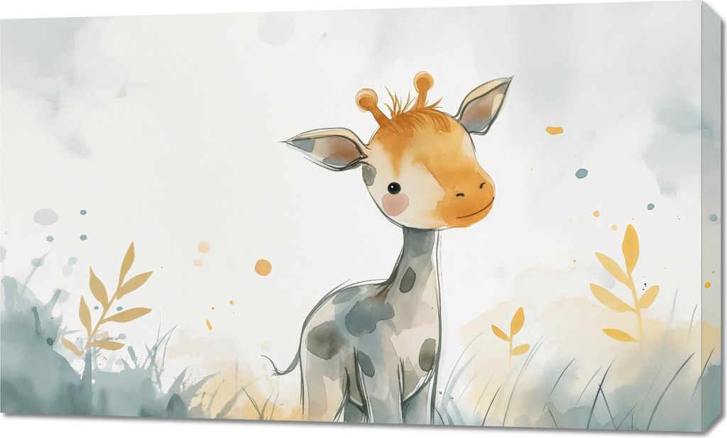 Bild 100x60cm Kleine Giraffe