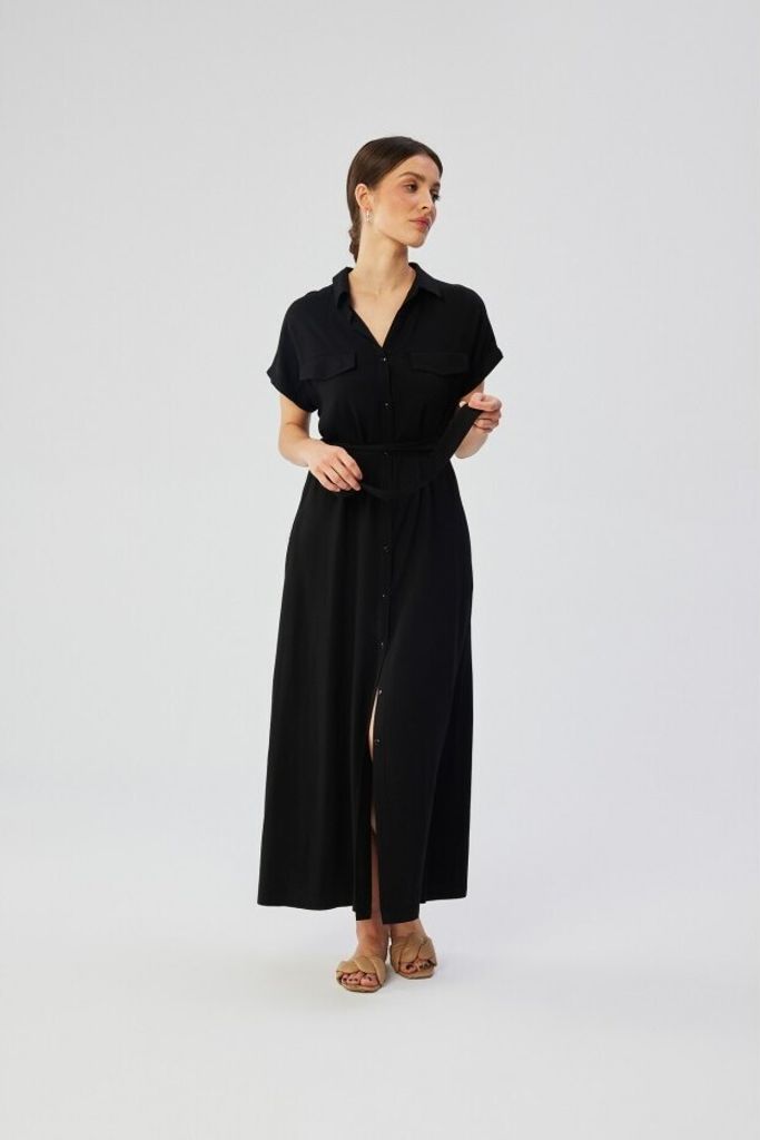 Stylove Hemdblusenkleid für Damen Grizzilla S364 schwarz XL