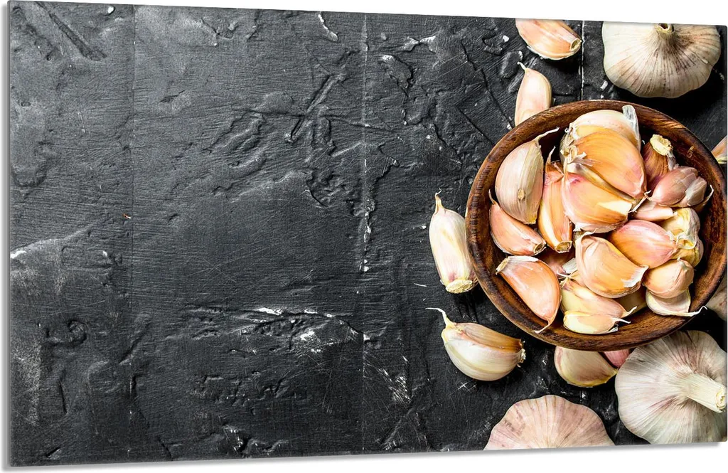 Copertura Piano Induzione 80x52 Aglio Ardesia - Tagliere in Vetro