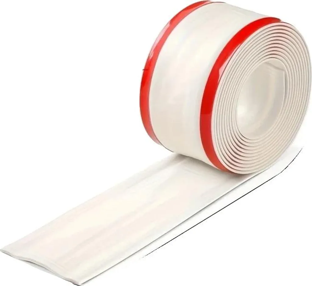 Profilo Protettivo in Metallo Bianco Autoadesivo 3,8cm - 10m