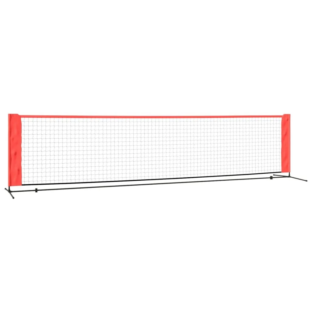Filet de Badminton en Polyester Résistant 400cm Noir et Rouge Modèle 24 - 2