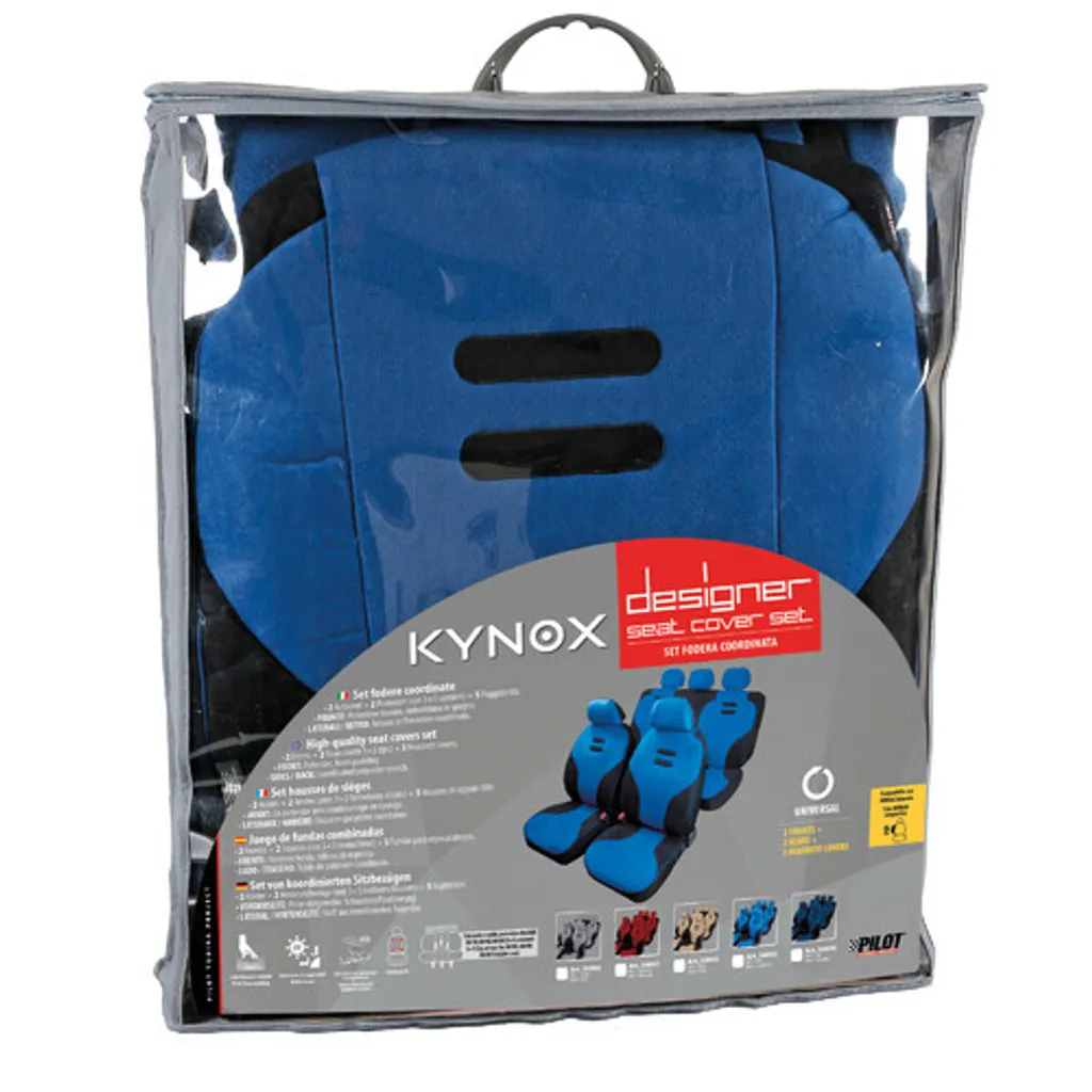 Kynox, set di coperte coordinate - blu - 3