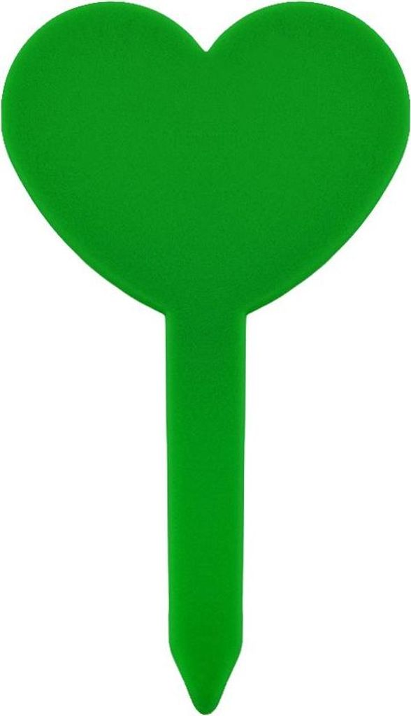 CombiCraft Herzförmige Stecketiketten 46x82 mm in Grün, 100 Stück