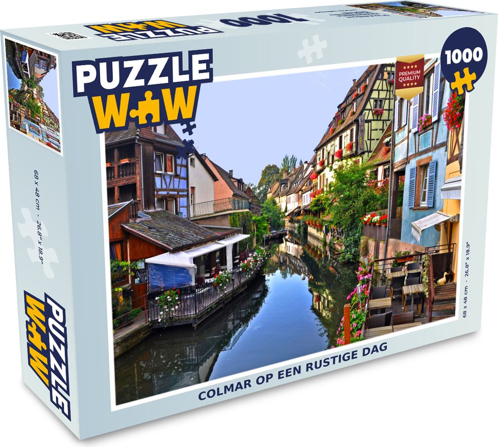 MuchoWow Puzzle 1000 Teile Colmar an einem ruhigen Tag - Erwachsene - Rätsel