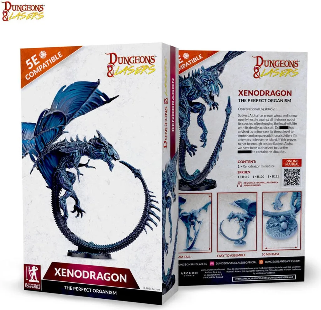 Xenodragon Dungeons & Lasers - Idéal pour Scénarios RPG et Wargames