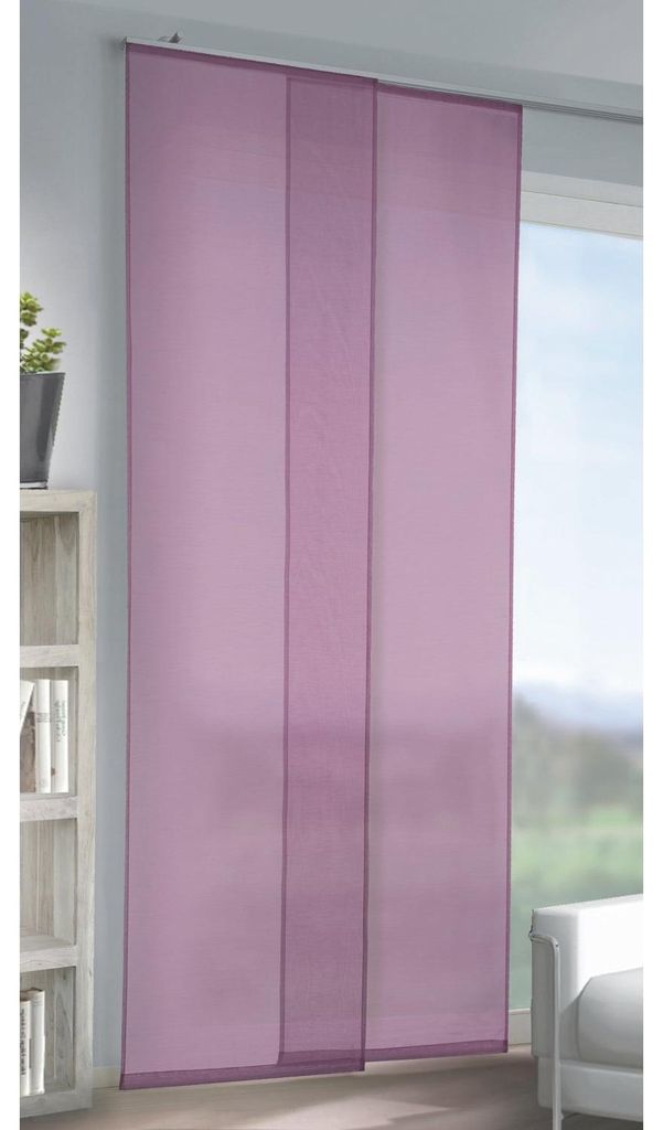 Flächenvorhang „Max“:  Größe (HxB): 245x60cm Farbe: Violett Produktbild 