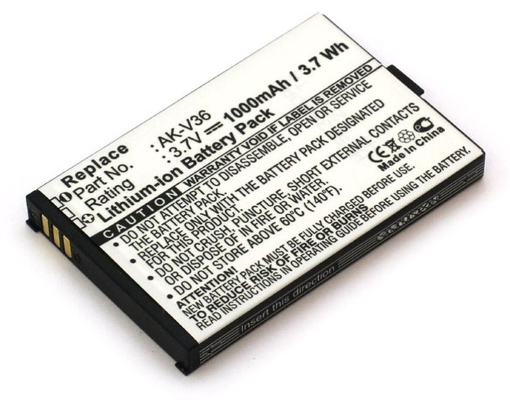 AGI 98535, 1000 mAh, Navigator/Handheld mobile computer/Mobile phone, Lithium-Ion, 5,6 cm, 3,6 cm, 5 mm