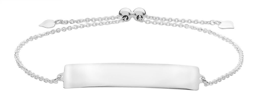 Exklusives 925 Sterling Silber Damen - Identifikationsarmband; TRS25632