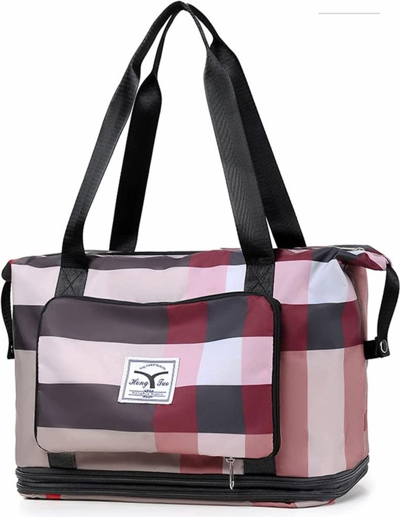 Faltbare Reisetasche, Große Weekender-Tasche, Handgepäcktasche für Damen und Herren, wasserdichte Sporttasche, Kliniktasche Damen für Reisen, F...