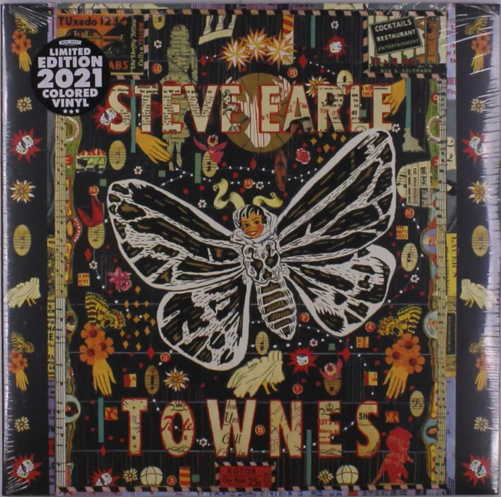 Vinyle Coloré Steve Earle Townes Album LP Neuf en Édition Limitée Rare