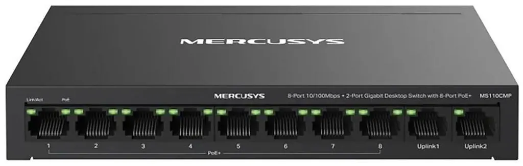 Switch PoE MERCUSYS MS110CMP : Supprimez les Câbles Électriques de vos Caméras